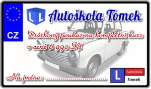 Poukazy - Autoškola Tomek Brno